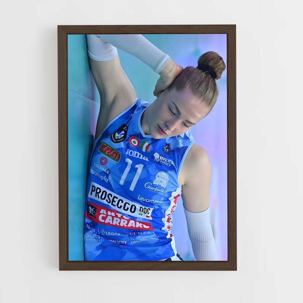 Poster Isabelle haak émotionnel – affiche Volleyball (vue 5)
